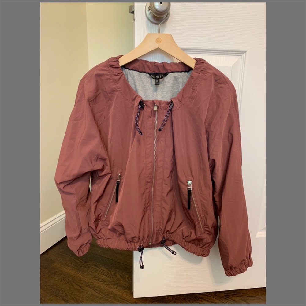 Athleta Mauve Bomber, Size M